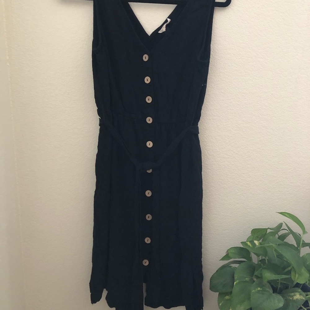 Universal Thread Black Button Up Dress